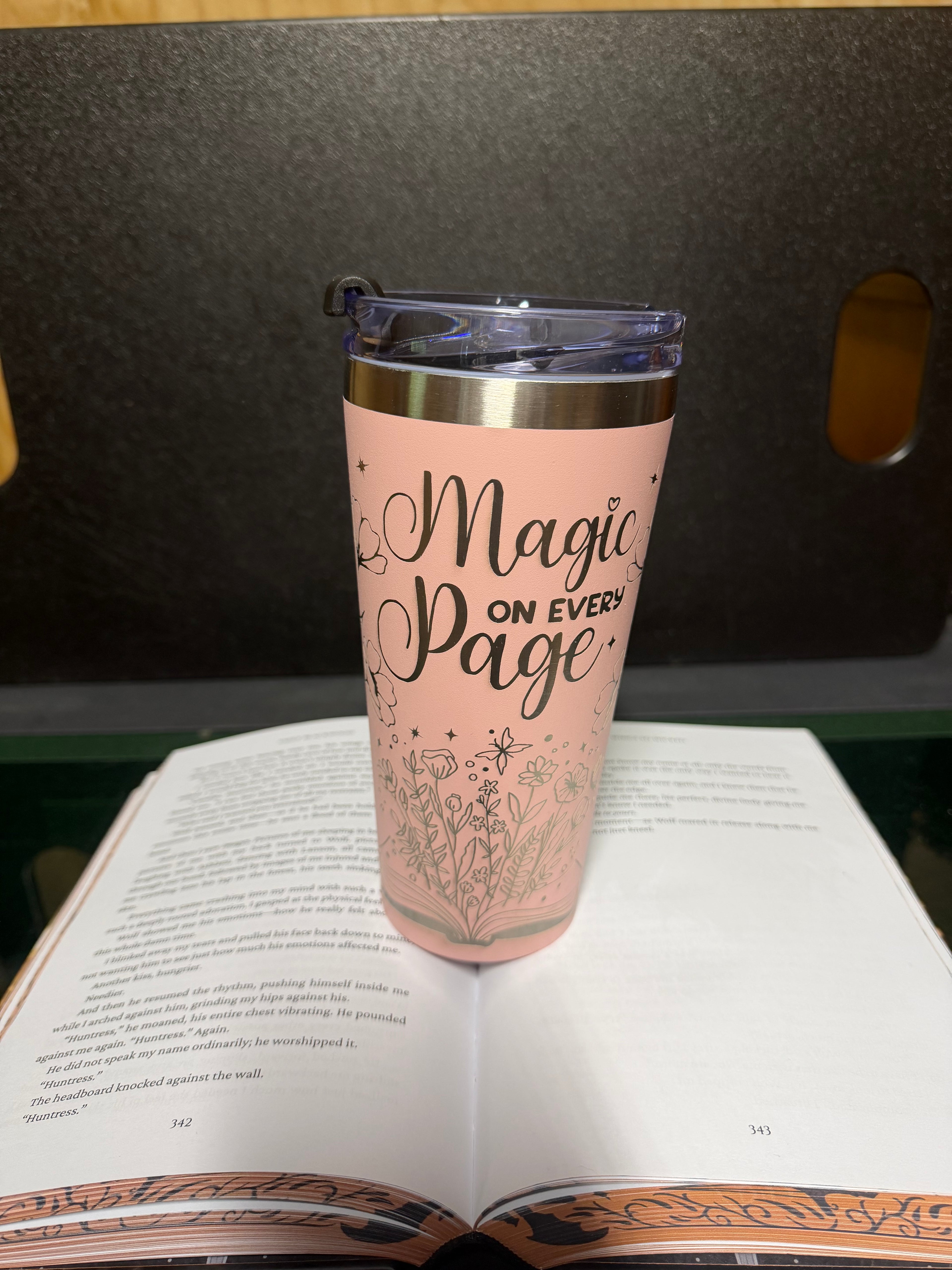 Magic On Every Page 20 oz Stainless Steel Tumbler