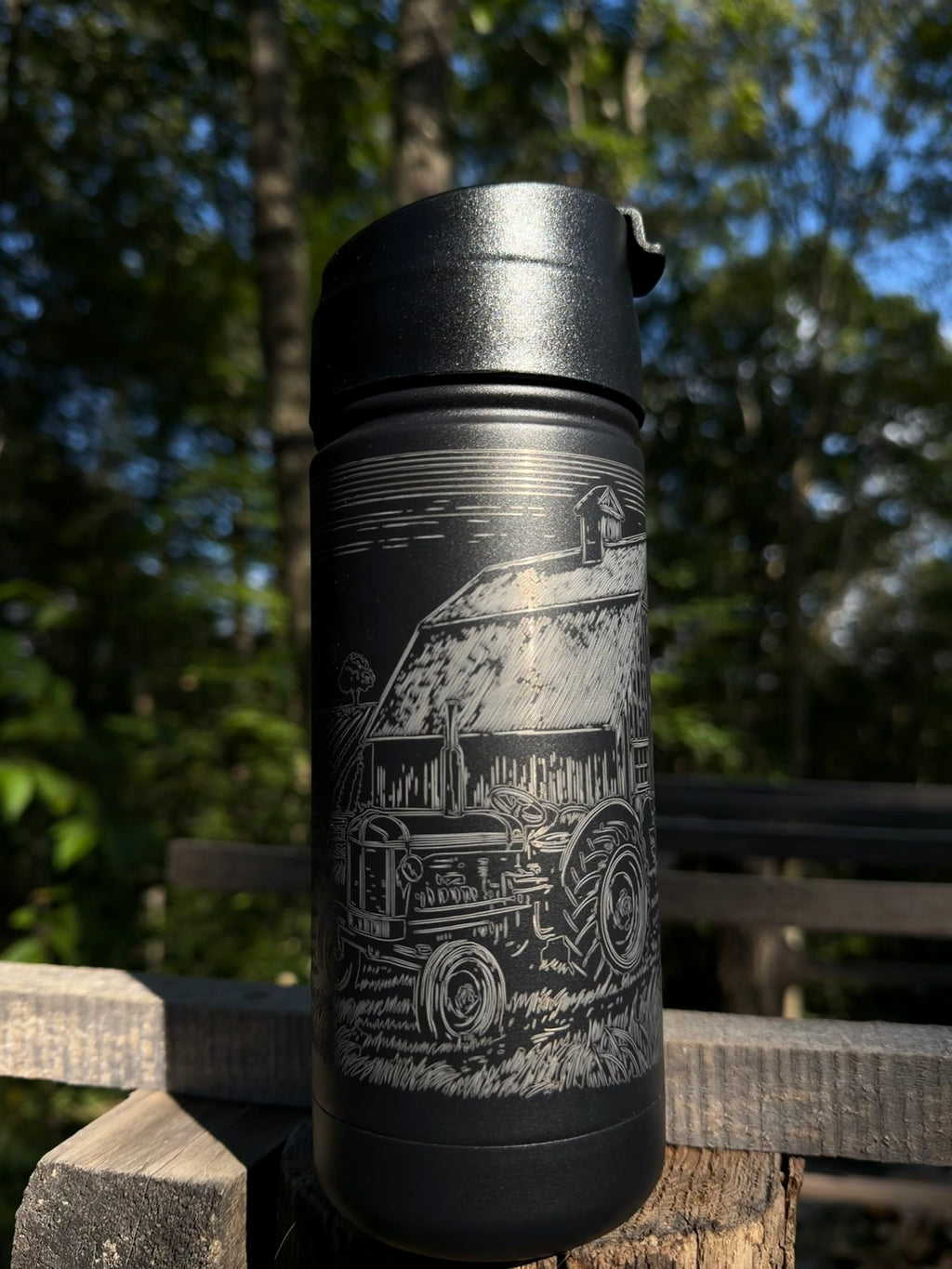 Rustic Farm 18oz Stainless Steel Tumbler
