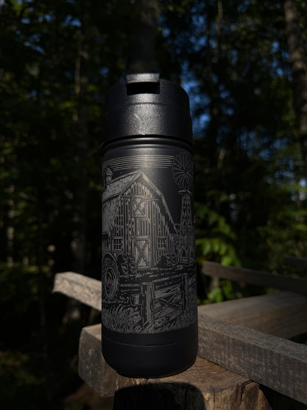 Rustic Farm 18oz Stainless Steel Tumbler