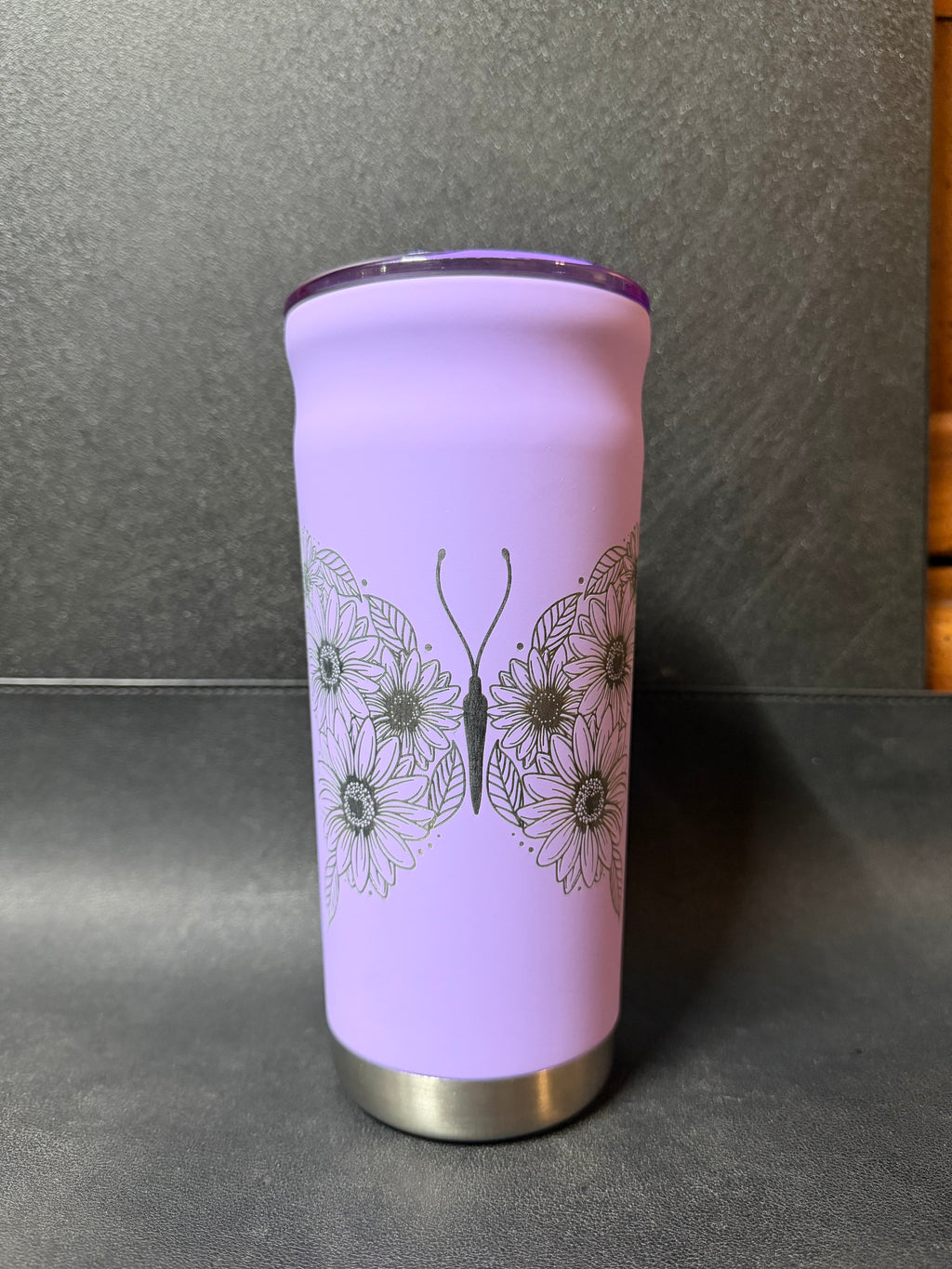 Sunflower Butterfly 20oz Stainless Stell Tumbler