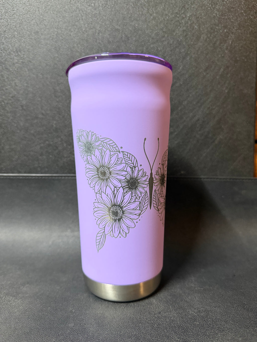 Sunflower Butterfly 20oz Stainless Stell Tumbler