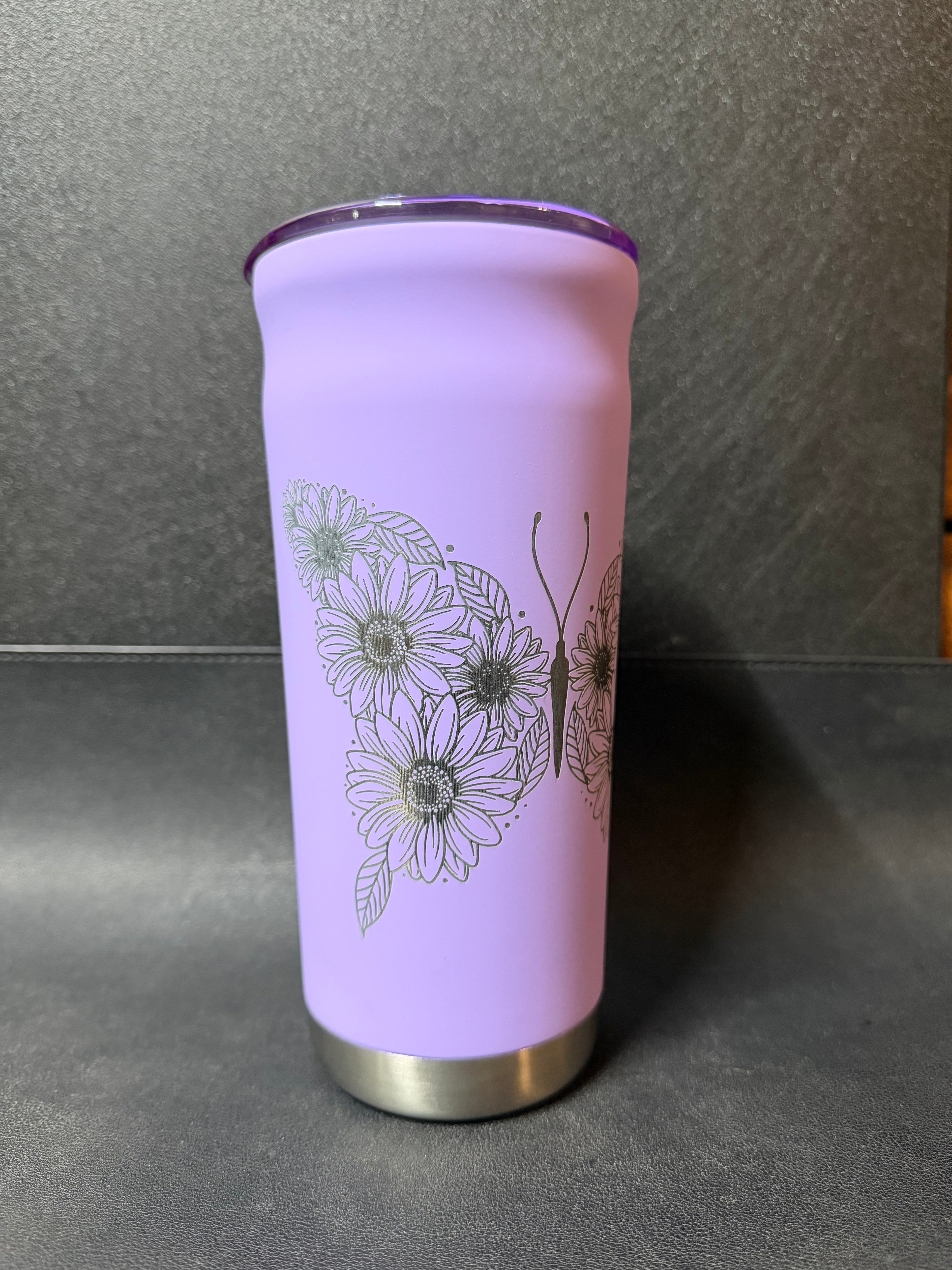 Sunflower Butterfly 20oz Stainless Stell Tumbler